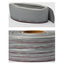UL 2651 Flexible Flat Ribbon Cable 4 to 12 Way Hook Up Wire 28 awg 1.27mm Picth