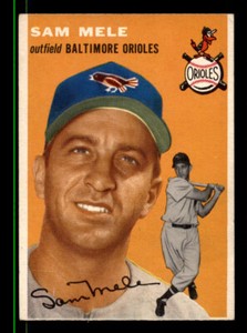 1954 Topps #240 Sam Mele EX