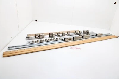 Lote sin marca de 3 rieles organizadores de enchufes con clips de 1/4" 3/8" 1/2” montables en EE. UU. Foto 1 de 4