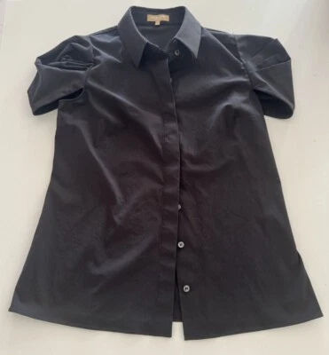 Camisa Michael Kors Colección Italia Abotonada Etiqueta Dorada Manga Aplastada Talla 10 Foto 1 de 4