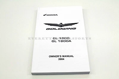 New Owners Manual 2004 GL1800 Goldwing Genuine Honda OEM #L18 - Imagem 1 de 2