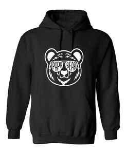 Papa Bear Graphics Novelty Sarcastic Humor Men's Hoodies - Picture 1 of 4
