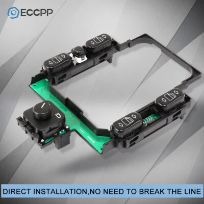Interruptor de ventana eléctrica y espejo retrovisor para Mercedes Benz E300 E320 1996 1997 E420 1997 Foto 1 de 4