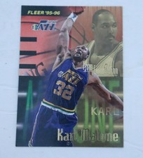 1995-96 Fleer Utah Jazz Basketball Card #346 Karl Malone