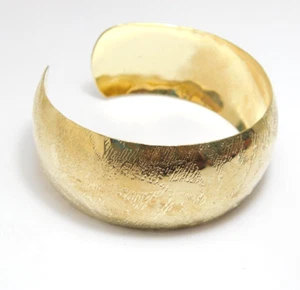 Brazalete Chapado en Oro 15cm Largo 2.5cm Ancho Boho Moda Joyería Regalo - Imagen 1 de 6