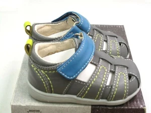 NEW IN BOX See Kai Run BOYS Cash BLUE Leather Toddler Shoes US Size 3 EU Size 19 - Picture 1 of 3