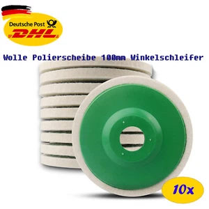 Wolle Polierscheibe 100mm Winkelschleifer – 10-teilig Set zum Polieren & Schleif - Bild 1 von 11