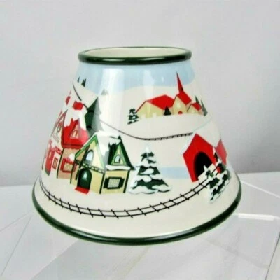 WHITE BARN CANDLE COMPANY CANDLE COVER "CHRISTMAS TRAIN " for Yankee Candles - Image 1 of 3