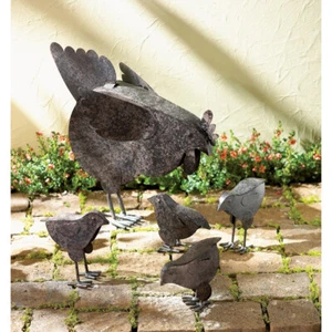 Summerfield Terrace HEN WITH CHICKS SCULPTURE 31170 - Picture 1 of 1