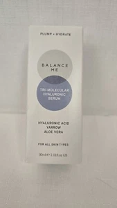 BALANCE ME Tri-Molekulares Hyaluron-Serum 1,01 Unzen/30 ml pralles Hydrat Neu im Karton - Bild 1 von 1