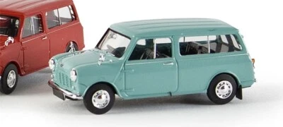 Spur H0 1:87 Brekina 15302 Austin Mini Countryman, pastelltürkis, (RHD), Neu OVP - Bild 1 von 2