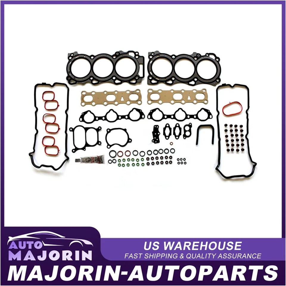 Head Gasket Set Fits Nissan Pathfinder 4.0L V6 DOHC Eng VQ40DE 24v 2005-2009 - Imagem 1 de 1