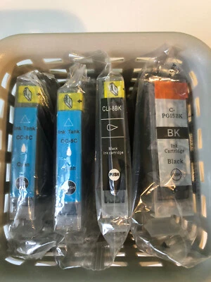4x Cartuchos de tinta compatibles con PGI-5 CLI-8 para Canon PIXMA iP3300 iP4200 iP4300 Foto 1 de 4