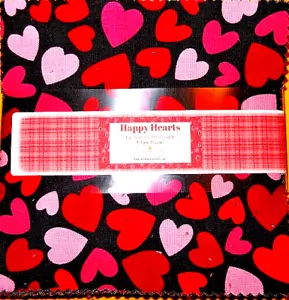 Moda FABRICS "HAPPY HEARTS" charm packs 42 5 INCH SQUARES - Picture 1 of 1
