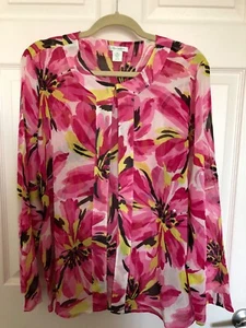 Laura Ashley Seidenkimono XL rosa Blumendruck wenige schwarze Pailletten gebraucht, in einwandfreiem Zustand - Bild 1 von 4