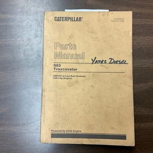 CAT Caterpillar 983 PARTS MANUAL BOOK CATALOG LIST TRACK LOADER sn 38K765-LAST - Picture 1 of 4