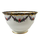 George Jones Crescent China Round Sugar Bowl Swags Of Flowers