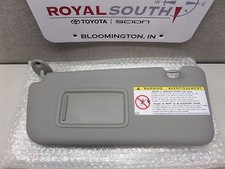 Toyota Rav4 2004 - 2005 Gray Driver Side Vinyl Sun Visor Genuine OEM w/o Light
