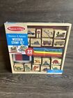 Melissa & Doug Wooden Stamp Set Dinosaurs & Vehicles 22 Pieces 4+ New Ships Free