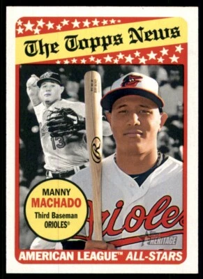 2018 Topps Heritage #292 Manny Machado - Image 1 of 2