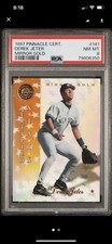 1997 Pinnacle Certified Mirror Gold #141 Derek Jeter PSA 8 SP New Case Clean
