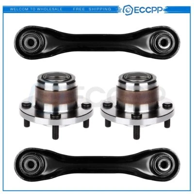 Cojinete de rueda trasera y brazo de control inferior trasero de 4 piezas para Ford Focus 2000-2009 Foto 1 de 4