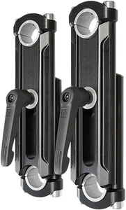 Rox Speed FX Elite Height-Adjustable Snowmobile Handlebar Riser - Anodized Black - Picture 1 of 3