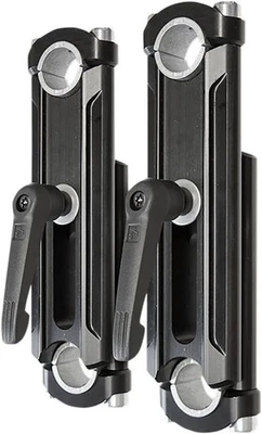 Rox Speed FX Elite Height-Adjustable Snowmobile Handlebar Riser - Anodized Black - Image 1 of 3