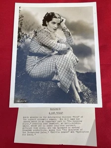 1935 EDITH ATWATER HOLLYWOOD PRESS PHOTO VITAGRAPH METRO GOLDWYN MAYER - Picture 1 of 6