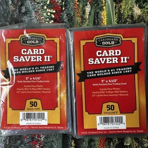 100 Ct Card Saver II Karton Gold PSA Graded Semi Rigid Halter BRANDNEU CS 2 - Bild 1 von 3