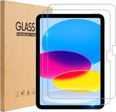 2X Tempered Glass Screen Protector For Apple iPad 10th 9th 8th 7th 6th  Air mini - Image 1 of 4