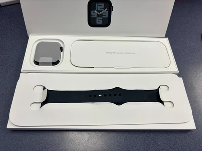 Tested Apple Watch SE 2nd Gen 44MM Midnight Aluminum MRH73LL/A Cellular A2727 - Image 1 of 4