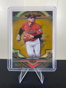 2024 Topps Triple Threads Andres Gimenez Gold Parallel #36/99 - Foto 1 di 3