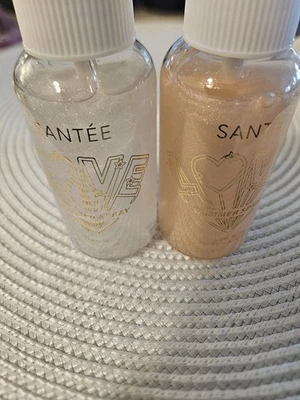 SANTEE LOVE Shimmer Spray. 1 Pink, 1 Gold. Iridescent Finishing Spray. NEW - Image 1 of 4