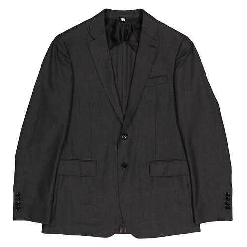 Giacca sartoriale uomo Burberry antracite check slim fit lana