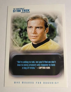 Rittenhouse Quotable Star Trek TOS Card #92 Captain Kirk Spock Doomsday Machine - Picture 1 of 4