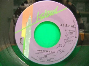 U2 New Year's Day / Treasure 1983 7" 45 NM/VG+ Island IL 7-99915 Bono The Edge - Picture 1 of 3