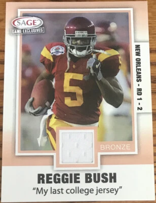 2006 SAGE Game Exclusive Reggie Bush Jerseys Bronze #1 USC Trojans - Image 1 of 2