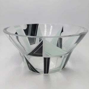 Antique Art Deco Karl Palda Crystal Cut Glass Czech Bohemian Bowl - Picture 1 of 9