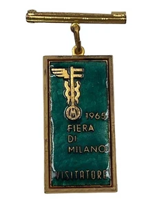 1965 Fiera Milano VISITOR PIN No. 64223 By BERTONY - Picture 1 of 7