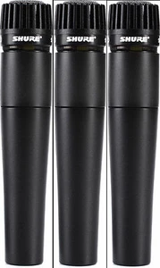 (3) New Shure SM57 Instrument/Vocal Mic Authorised Dealer Make Offer Buy It Now! - Picture 1 of 6