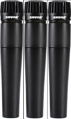 (3) New Shure SM57 Instrument/Vocal Mic Authorised Dealer Make Offer Buy It Now! - Image 1 of 4
