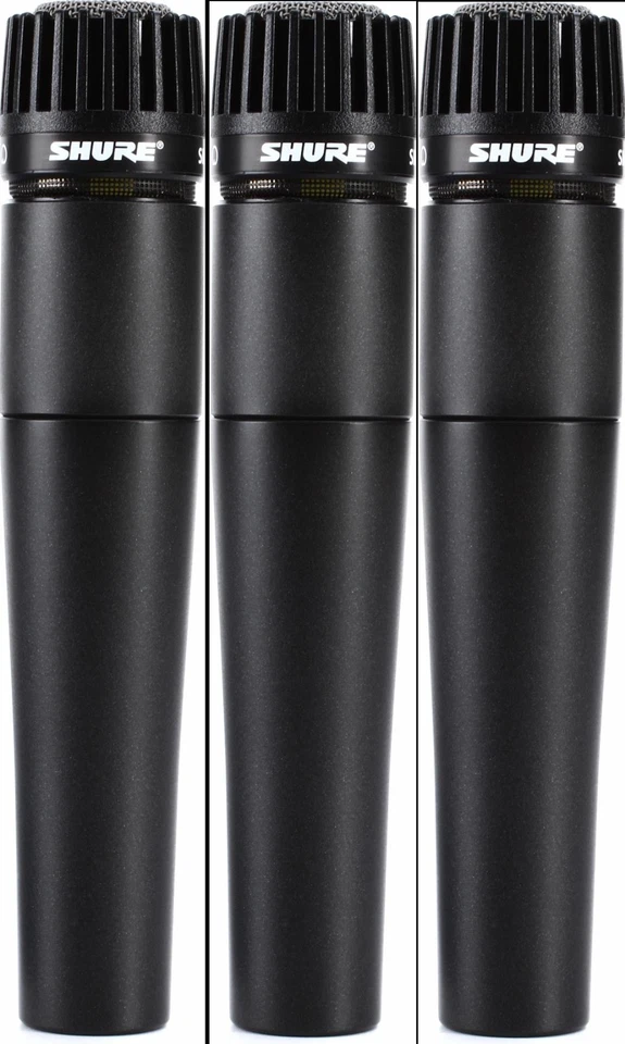 (3) New Shure SM57 Instrument/Vocal Mic Authorised Dealer Make Offer Buy It Now! - Image 1 of 4