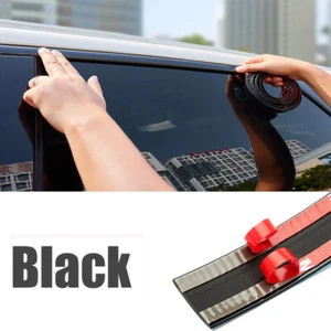 5m Black For Car Body Door Side Protector Trim Car Trim Molding Strip Decoration - Foto 1 di 4