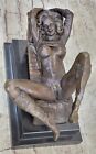 Bronzeskulptur sinnlich weiblich nackte Erotik Frau sexy Mädchen Statue von Alonzo