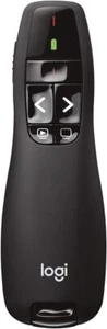 Logitech R400 Wireless Presentation Remote, 2.4 GHz, USB-Receiver, Red Laser Poi - Picture 1 of 3