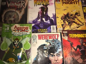 Lot Of 7 Random Old Marvel DC and NOW Comic Books Wolverine Huntress Terminator - Picture 1 of 12