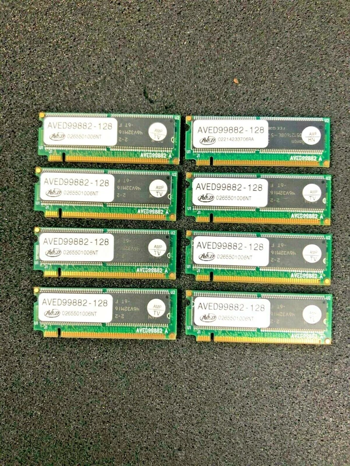 LOT OF 8x AVED {AVED99882-128} 128MB MEMORY MODULES - Image 1 of 1