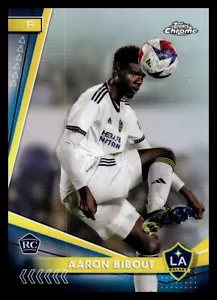 2024 Topps Chrome MLS Soccer Refractor 182 Aaron Bibout, LA Galaxy RC - Bild 1 von 2