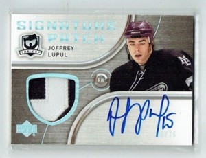 05-06 UD Upper Deck The Cup Signature Patches  Joffrey Lupul  /75  Patch  Auto
